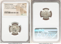 Maximinus I (AD 235-238). AR denarius (19mm, 3.03 gm, 6h). NGC MS 4/5 - 4/5. Rome, AD 236. IMP MAXIMINVS PIVS AVG, laureate, draped, cuirassed bust of...