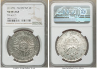 Rio de la Plata 8 Reales 1813 PTS-J AU Details (Cleaned) NGC, Potosi mint, KM5. One year type. 

HID09801242017

© 2022 Heritage Auctions | All Ri...