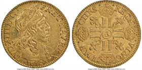 Louis XIII gold Louis d'Or 1642-A MS62 NGC, KM104. Long Curl. 

HID09801242017

© 2022 Heritage Auctions | All Rights Reserved