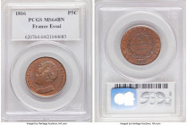 Napoleon II bronze Essai 5 Centimes 1816 MS64 Brown PCGS, KM-XE8, Maz-643. 

HID09801242017

© 2022 Heritage Auctions | All Rights Reserved