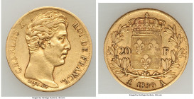 Charles X gold 20 Francs 1830-A VF, Paris mint, KM726.1. 21.1mm. 6.41gm. 

HID09801242017

© 2022 Heritage Auctions | All Rights Reserved