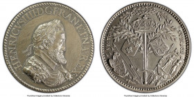 Henri IV silver Specimen Restrike "Battle of Ivry" Medal ND (1880) SP62 PCGS, Forrer-pg. 504. 48mm. By Philippe Danfrie. HENRICVS IIII D G FRAN ET NA ...
