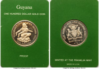 Republic gold Proof 100 Dollars 1976-FM, Franklin mint, KM46. 10th Anniversary of independence issue. AGW 0.0923 oz. 

HID09801242017

© 2022 Heri...