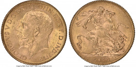 British India. George V gold Sovereign 1918-I MS64 NGC, Bombay mint, KM-A525, S-3998. AGW 0.2355 oz. 

HID09801242017

© 2022 Heritage Auctions | ...