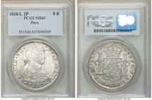 Ferdinand VII 8 Reales 1810 LM-JP MS63 PCGS, Lima mint, KM106.2. Small imagined bust. Frosted surfaces. 

HID09801242017

© 2022 Heritage Auctions...