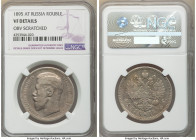 Nicholas II Rouble 1895-AГ VF Details (Obverse Scratched) NGC, St. Petersburg mint, KM-Y59.3. 

HID09801242017

© 2022 Heritage Auctions | All Rig...