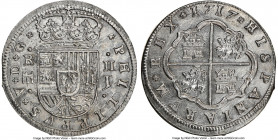 Philip V 2 Reales 1717 (Aqueduct)-J UNC Details (Cleaned) NGC, Segovia mint (not M as label indicates), KM297. 

HID09801242017

© 2022 Heritage A...