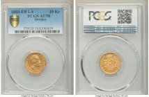 Oscar II gold 10 Kronor 1883-EB AU58 PCGS, KM743. AGW 0.1296 oz. 

HID09801242017

© 2022 Heritage Auctions | All Rights Reserved