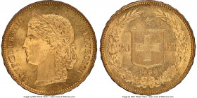 Confederation gold 20 Francs 1896-B MS65+ NGC, Bern mint, KM31.3. AGW 0.1867 oz. 

HID09801242017

© 2022 Heritage Auctions | All Rights Reserved