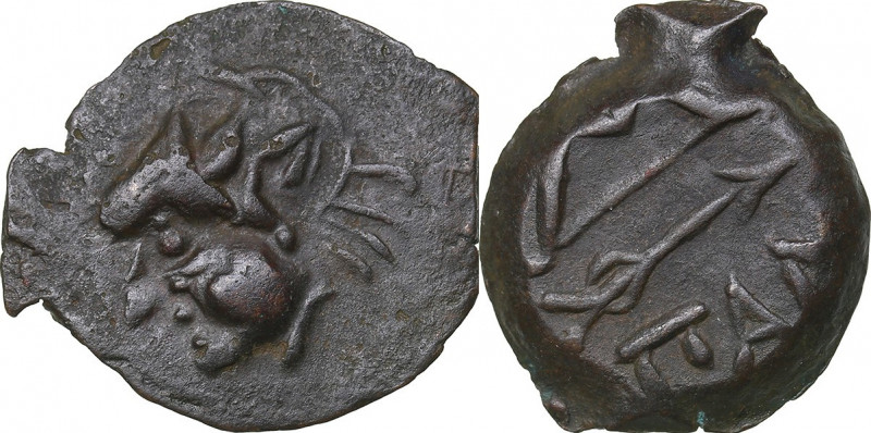 Bosporus Kingdom, Pantikapaion Æ17 4th - 3rd Centuries BC
1.19g. 17mm. XF/XF Hea...