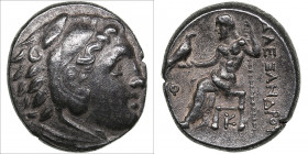 Macedonian Kingdom AR Drachm - Alexander III 'the Great' (336-323 BC)
4.34g. 17mm. VF/VF