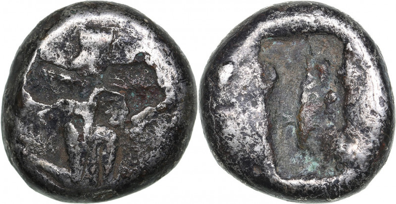 Persia, Achaemenid Empire AR Siglos (circa 485-420 BC)
3.98 g. 15mm. F- Time of ...