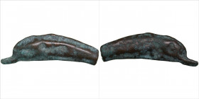 Thrace, Skythia, Olbia Cast Æ Dolphin - 1/25 obol Circa 450-425 BC
1.53g. 23mm. F/F