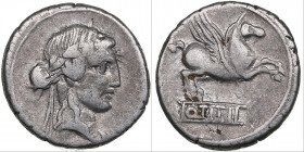 Roman Republic, Rome AR Denarius - Q. Titius (90 BC)
3.62g. 18mm. VF/VF Q • TITI. RCV I 239, RRC 341/2 , CRR 692, RSC 2.