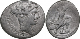 Roman Republic AR Denar - C. Vibius Pansa (48 BC)
3.50g. 20mm. F/F- LIBERTATIS/ [C. PANSA. C. F. C. N.]. Cr. 449/4; Syd. 949.