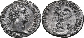 Roman Empire Denar 91 AD - Domitianus (81-96 AD)
3.13g. 19mm. XF-/VF+ IMP CAES DOMIT AVG GERM P M TR P X/ IMP XXI COS XV CENS P P P. RIC 152; C. 265.