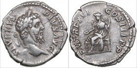 Roman Empire AR Denarius - Septimius Severus (193-211 AD)
2.80g. 19mm. VF/VF