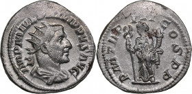 Roman Empire Antoninianus 246 AD - Philip the Arab (244-249 AD)
3.73g. 23mm. AU/AU Mint luster. IMP M IVL PHILIPPVS AVG/ P M TR P III COS P P. RIC 3