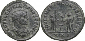 Roman Empire, Kyzikos Æ Antoninianus - Diocletian (284-305 AD)
3.69g. 22mm. VF/VF