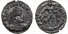 Roman Empire, Siscia Æ Follis - Gratian (AD 375-383)
2.85g. 18mm. XF/XF