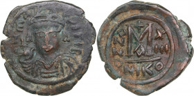 Byzantine, Nikomedia Æ Follis or 40 Nummi - Maurice Tiberius (AD 582-602)
12.07g. 31mm. VF/XF
