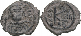 Byzantine Æ Follis - Maurice Tiberius (582-602 BC)
5.93g. 24mm. F/F Constantinople