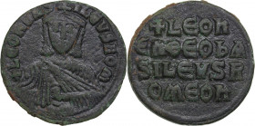 Byzantine Æ Follis - Leo VI (886-912 AD)
7.08g. 26mm. VF/VF