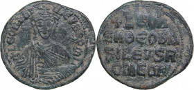 Byzantine Æ Follis - Leo VI (886-912 AD)
6.47g. 27mm. VF/VF VF/VF Constantinople.