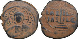 Byzantine Æ Follis - Romanus III (1028-34 AD)
9.71g. 27mm. F/F