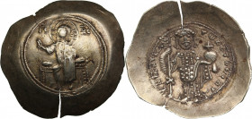 Byzantine EL Histamenon Nomisma - Nicephorus III Botaniates (1078-1081 AD)
4.43g. 31mm. UNC/AU Constantinople. Christ Pantokrator enthroned facing IC...