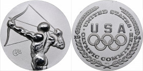 USA medal Olympics 1984
46.00g. 46mm. UNC. Silver. Official Commemorative medal of 1984 Los Angeles Olympics. The medal was designed by world-famous s...