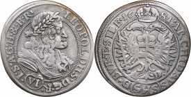 Austria, Habsburg 6 kreuzer 1681 - Leopold I (1657-1705)
3.09g. VF/VF