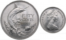 Bahamas 50 cents 1966
10.29g. UNC/UNC