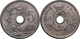 Belgium 5 centimes 1904
2.45g. UNC/UNC Mint luster. KM 54.