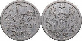 Danzig - Free City, Poland 2 gulden 1923
9.92g. XF-/XF- KM 146.