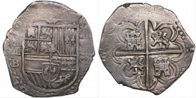 Spain 4 reales 1593 B - Philipp II (1556-1598)
13.57g. XF/AU Mint luster.