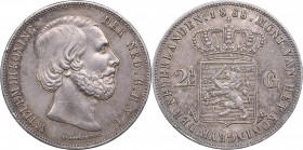 Netherlands 2 1/2 gulden 1858
24.93g. XF+/XF+ Traces of mint luster. KM 82.