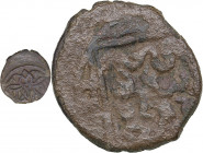 Golden Horde Æ Pulo AH743 - Jani Beg (1341-1357 AD)
1.98g. F/F Double-headed eagle