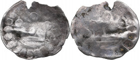 Reval, Denmark pfennig (crown bracteate) - Anonymous (1265-1332)
0.09g. F/F Haljak 8. Duchy of Estonia 1291-1346.