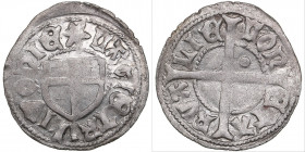 Reval schilling ND - Bernd von der Borch (1471-1483)
1.16g. XF/AU Traces of mint luster. Haljak 69.