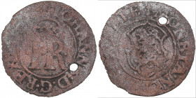 Reval, Sweden 2 schilling - Johan III (1568-1592)
1.37g. VG/VG The hole. Haljak 1202 R. Rare!