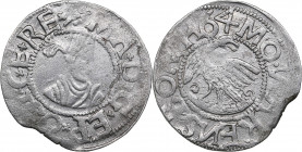 Kuressaare (Arensburg), Denmark ferding 1564 - Duke-Bishop Magnus (1560-1578)
2.60 g. VF/XF Haljak 719b R. Rare!!
