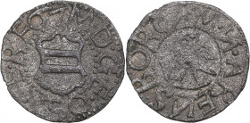 Kuressaare (Arensburg), Denmark schilling 1567 - Duke-Bishop Magnus (1560-1578)
0.80 g. XF/VF Haljak 729 3R. Extremely rare!