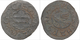 Haapsalu (Hapsal), Denmark schilling 1562 - Duke-Bishop Magnus (1560-1578)
0.74g. VF/VF Similar to Haljak 708. Rare!