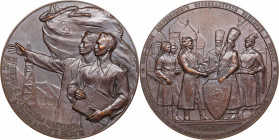 Russia - USSR medal 400th anniversary of the voluntary accession of Bashkiria to Russia, 1957
Shkurko, Salykov 122. UNC Diameter 67mm. 173g. Tompac. M...