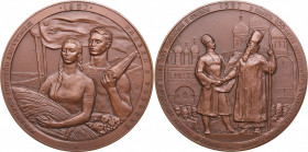 Russia - USSR medal 400th anniversary of the voluntary accession of Circassia to Russia, 1957
Shkurko, Salykov 124. UNC Diameter 67mm. 131g. Tompac. M...