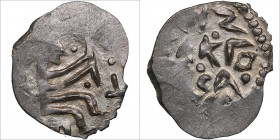 Russia, Tver AR Denga - Boris Alexandrovich (1425-1461)
0.56g. AU/AU Mint luster. Boris Alexandrovich., 1425-1461. The moneyer (mint worker), sitting...