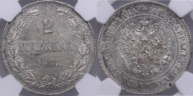 Russia, Finland 2 markkaa 1908 L - NGC UNC DETAILS
Reverse scratched. Mint luster. Bitkin 398.