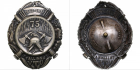 Estonian badge 75 years of the Tallinn Voluntary Fire Brigade, 1937
23.74g. 47x38mm. XF Roman Tavast. 1862-1937. Rare!