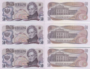 Austria 50 shillings 1970 (3)
UNC Pick 143.